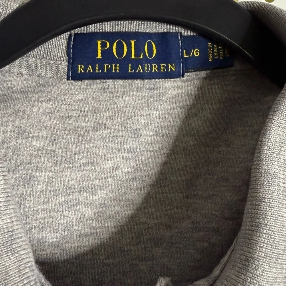 Ralph Lauren Gray Polo Shirt Classic Style